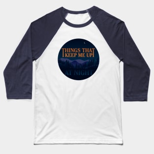 Up at Night Logo Baseball T-Shirt